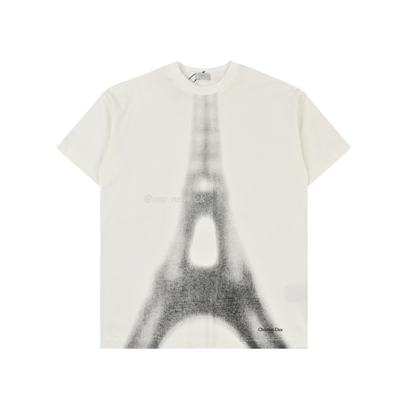 Dior Iron Tower Inkjet Short Sleeved T Shirt (4) - www.newkick.vip
